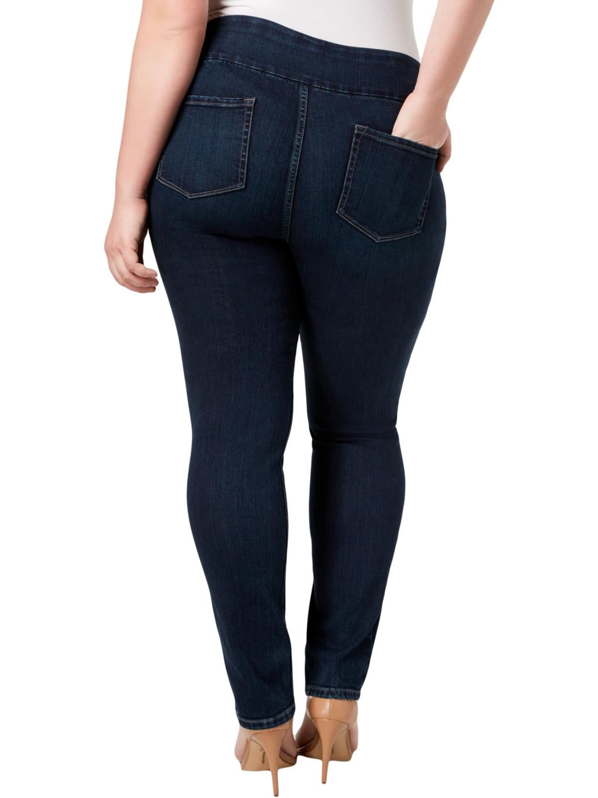 Lee Womens Plus Platinum Label Denim Modern Fit Skinny Jeans Blue 22W