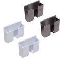 thumbnail image 1 of Soporte de pared para teléfono móvil de 4 piezas - Soporte de pared para teléfono móvil autoadhesivo 3M para cargador de teléfono móvil - con orificio receptor de cable de datos, 1 of 5