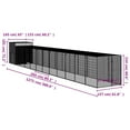 thumbnail image 2 of vidaXL Chicken Coop Metal Chicken Cage Animal House with Run Galvanized Steel, 2 of 7