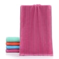 thumbnail image 1 of Nvzi Toallas de baño de 2 piezas, 13,39 x 29,13 pulgadas, perfectas para la ducha diaria, barra de colores de 60 g, ligeras, de secado rápido (rosa), 1 of 5