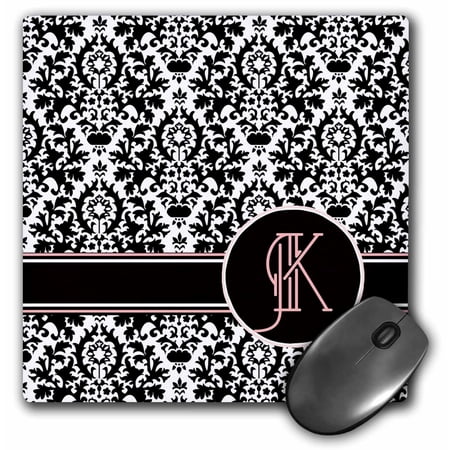 3dRose  Letter K Personal Monogrammed Damask Pattern-Personalized Initial  MousePad price history on PriceWatchPro