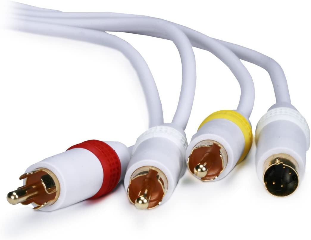 wii red yellow white cables