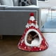 thumbnail image 5 of Cama para mascotas, nido para gatos y perros, cueva, perrera, nido para cachorros y gatos, cálida y cómoda para interiores M, 5 of 8