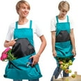 thumbnail image 6 of Gardening Harvest Apron, Heavyweight Canvas with Cross-Back Straps and Dump Pocket, Multi-Tool Holder for Foraging Weeding and Picking, Adjustable Waist Belt, 6 of 7