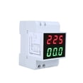 thumbnail image 1 of TFixol Digital Din-Rail LED Voltage Ammeter Current Meter Voltmeter AC80-300V 0.2-99.9A Dual Display, 1 of 7