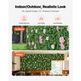 thumbnail image 5 of VEVOR Artificial Luxury‌ Flower Wall Backdrop, 2 PCS, Each Panel 2 x 8 ft, Gorgeous 3D Silk Floral Backdrop Pet Friendly, Easy Installation Flower Wall Panel for Wedding, Event, Party and Home Decor, 5 of 9