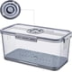 thumbnail image 1 of Caja De Almacenamiento De Cocina Organización Nevera Alimentos con Registrador De Tiempo Bandeja Hermética Refrigerador Preservación Frutas Verduras Mantener Fresco Transparente, 1 of 5