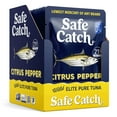 thumbnail image 3 of (2 pack) Safe Catch Citrus Pepper Wild Elite Pure Tuna, 2.6 oz Pouch – Citrus Pepper Seasoned Tuna with 21g Protein, 3 of 6