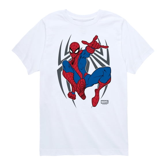 Spider-Man - Action Pose - Youth Boys Short Sleeve Graphic T-Shirt