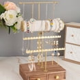 thumbnail image 6 of Jewelry Organizer Wooden Jewelry Drawer Storage Box, Necklaces, Watches, s, Ears & Bracelets Holder Display Tree for Countertop, 6 of 7