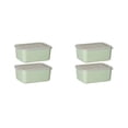 thumbnail image 2 of Recipiente de Plástico Injueey de grado Alimenticio con tapa Transparente Apto para Microondas Verde 2 Piezas, 2 of 6