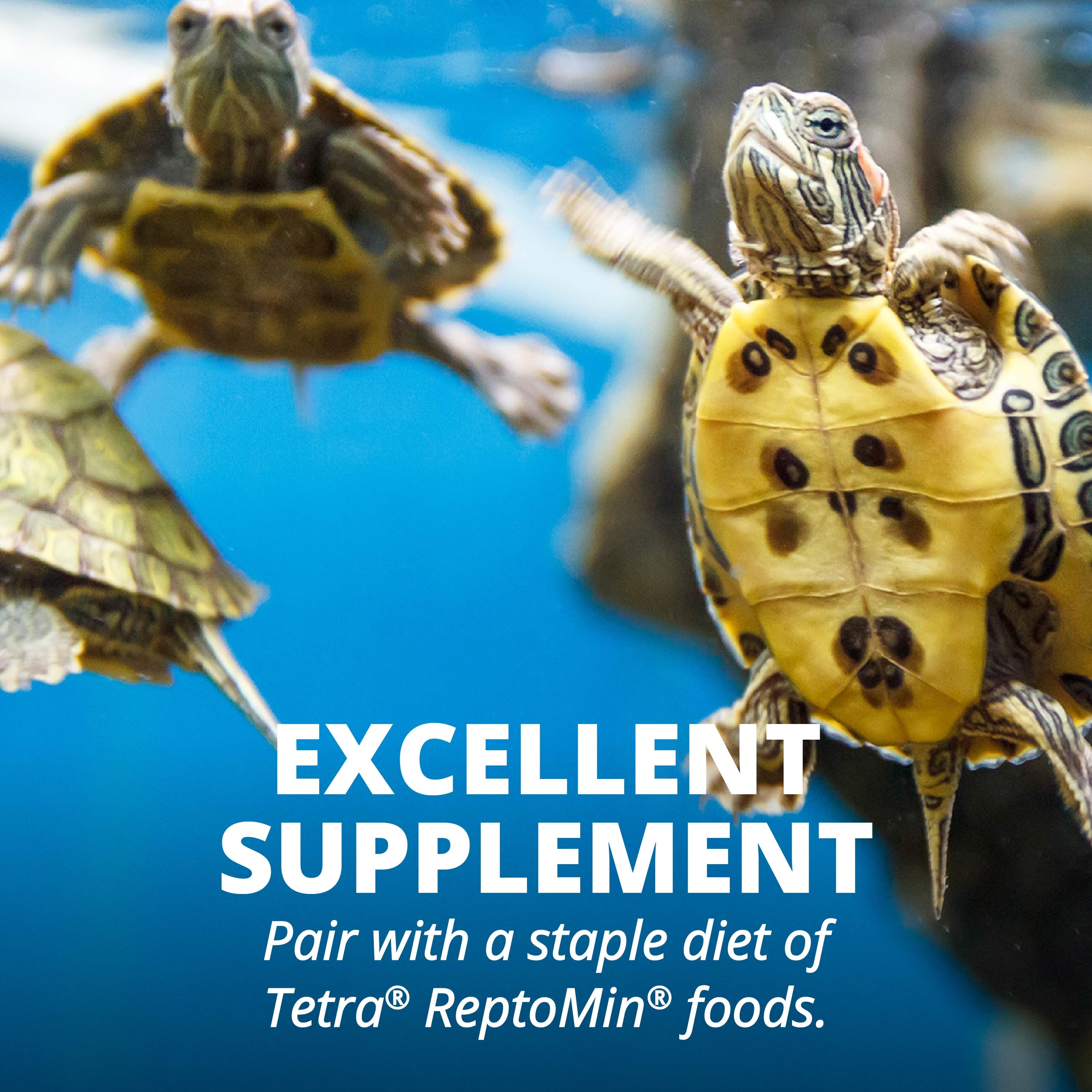 (6 pack) Tetra ReptoTreat Sun-Dried Shrimp Treat for Aquatic Turtles, Newts and Frogs, 0.35 oz