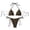 Coffee, variant on uvwlwu Women Triangle Halter Bikini with Heart Metal Accent Tie Side Two Piece Swimsuit,M