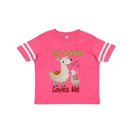 

Inktastic My Grandma Loves Me Llama Gift Toddler Boy or Toddler Girl T-Shirt