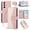 Pink, variant on For Samsung Galaxy A37 5G 6.7" Wallet Phone Case, Crossbody Leather Flip Cover with Card Slots Zipper Pocket, Circular Buckle, Detachable Wrist & Shoulder Strap hockproof Full Body Protective Cover