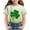 White 1, variant on BLVB Kids St Patricks Day Shirt Boys Girls Shamrock Clover Graphic Tees Toddler Short Sleeve Crewneck T-Shirt Top
