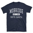 thumbnail image 1 of Mobridge South Dakota Classic Established Men's Cotton T-Shirt, 1 of 1