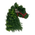 thumbnail image 2 of Suncoda Christmas Wreath, Horse Christmas Wreath Artificial Branch Leaf Wreath Front Door Wreath Wall Door Hanging Christmas Wreath Home Outdoor Garden, Christmas Ornament, 2 of 3