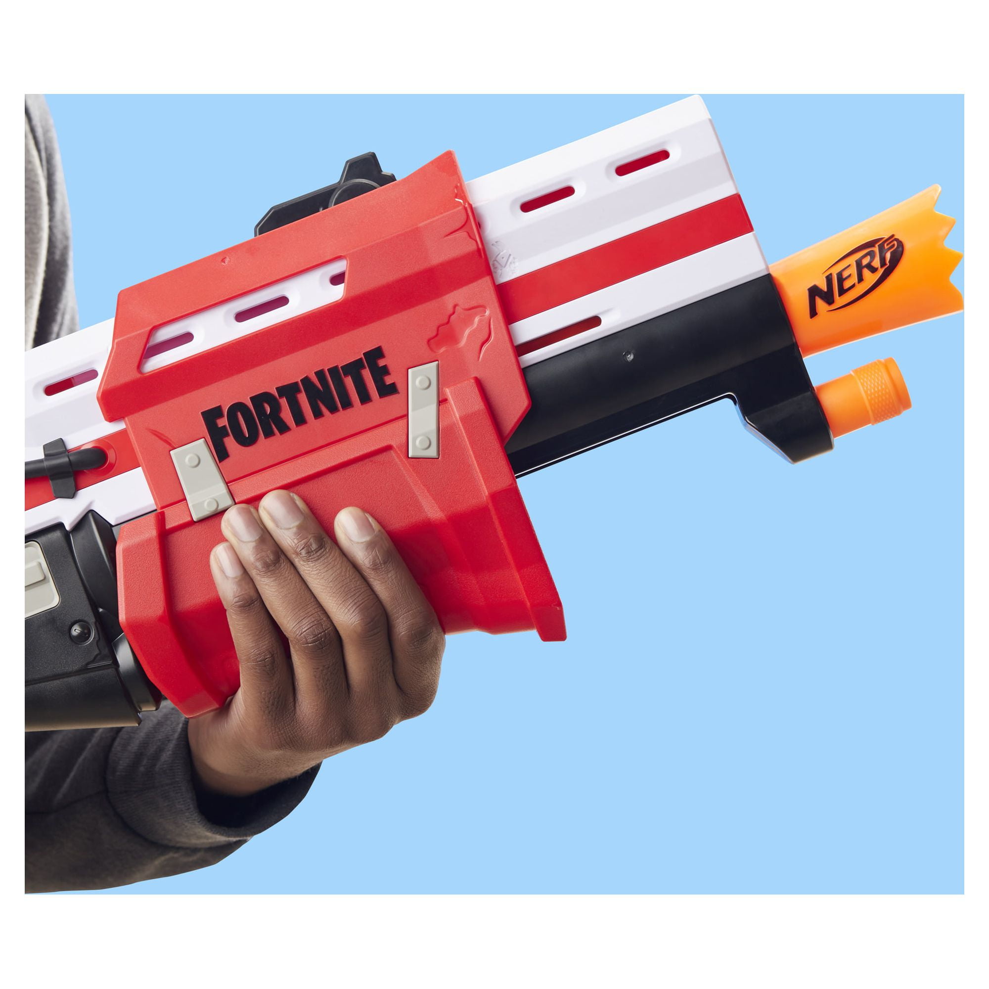 NERF Fortnite Ts Blaster - Pump Action Dart Blaster, 8 Official Mega  Fortnite Darts, Dart Storage Stock - for Youth, Teens, Adults