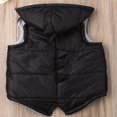 thumbnail image 4 of Baby Solid Color Dinosaur Padded Sleeveless Zipper Hooded Waistcoat, 4 of 6