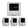 thumbnail image 2 of 3A Smart WiFi Fan Coil Thermostat with RGB Color LCD Display, Smart Thermostat, Indoor Thermostat, Digital Programmable Thermostat, 2 of 8