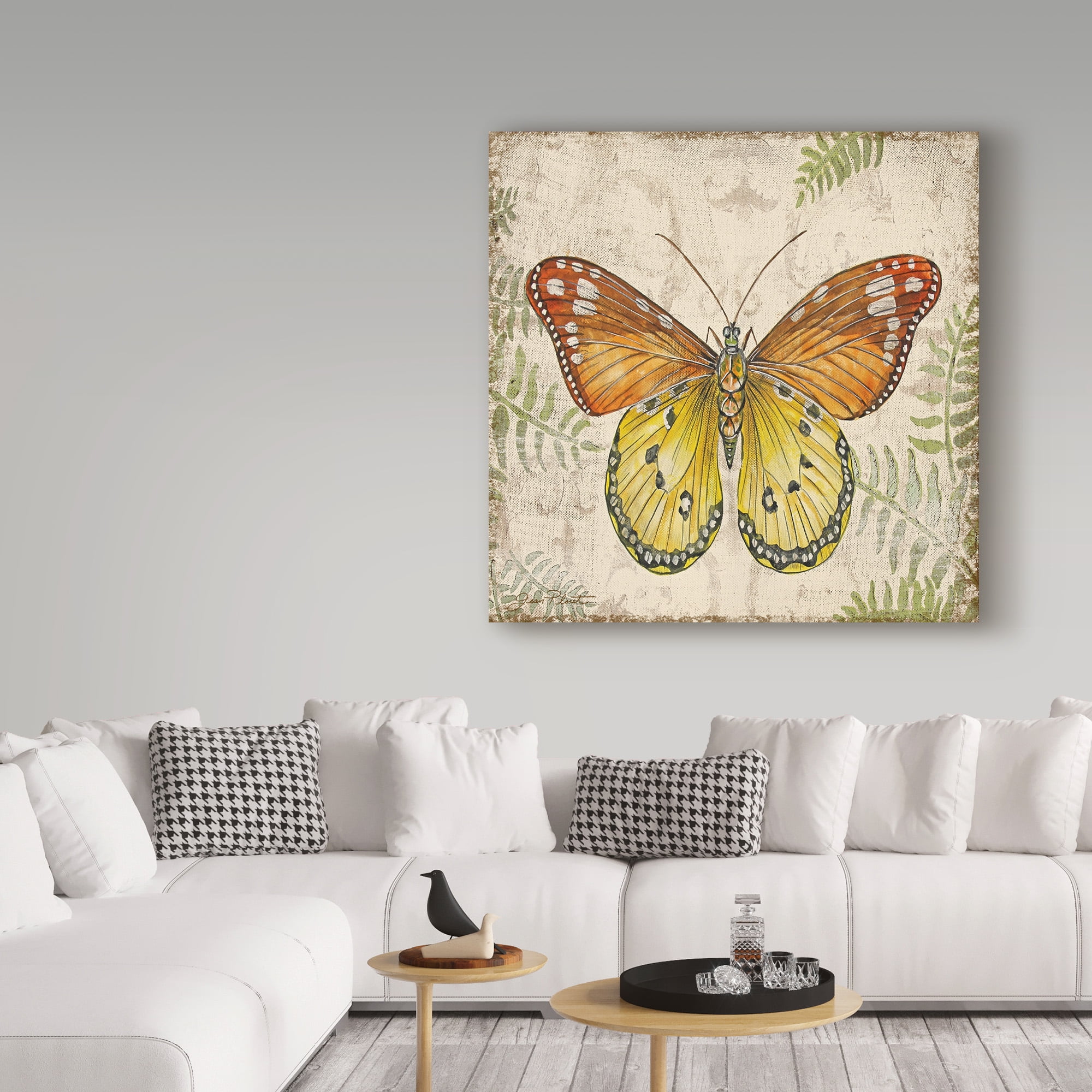 Trademark Fine Art 'Butterfly Daydreams 3' Canvas Art by Jean Plout