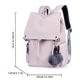 thumbnail image 4 of Sac à Dos pour Femmes USB Grande Capacité Housse à Rabat Cordon Sac d'École Sac à Dos de Voyage, 4 of 6