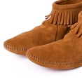 thumbnail image 6 of Minnetonka Women's Back Zipper Bootie,Soft Leather Sole Brown,10 M US, 6 of 8
