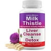 Liver Cleanse & Detox Milk Thistle 1500mg High Potency Supplement for Weight Loss with 22 Ingredients - Natural Liver Repair Formula Detoxifier & Regenerator Active Liver Focus Support & Rescue