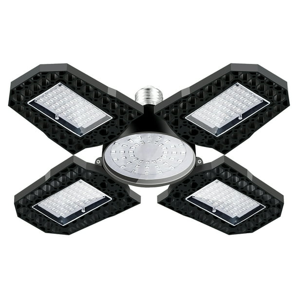 Luz Led De Crecimiento De Plantas De Cuatro Aspas Luz De Planta De Espectro Azul Rojo Plegable Luz De Crecimiento De Plantas De Aluminio Ajustable Para Interiores Con Portalámparas E27 seitruly HA027783-01