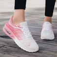 thumbnail image 2 of Lusa 2026 Spring Sport Running Shoes for Women Fashion Gradient Color Elastic Air Platform Sneakers Lightweight Breathable Mesh Lace up Sneakers for Walking Tennis Wear Pink 36, 2 of 7