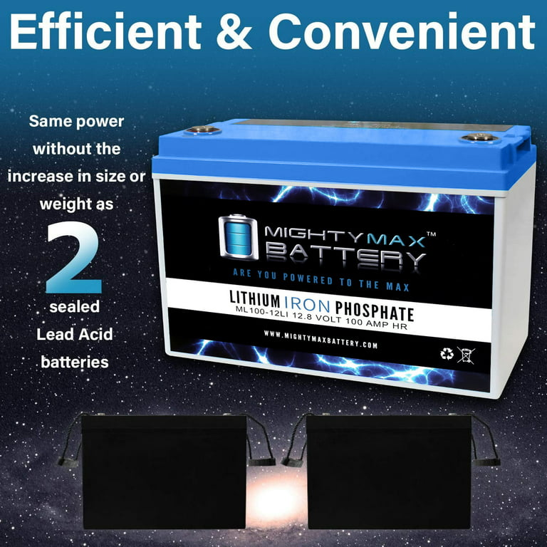12V 100Ah Lithium Replacement Battery for Battle Born BB10012