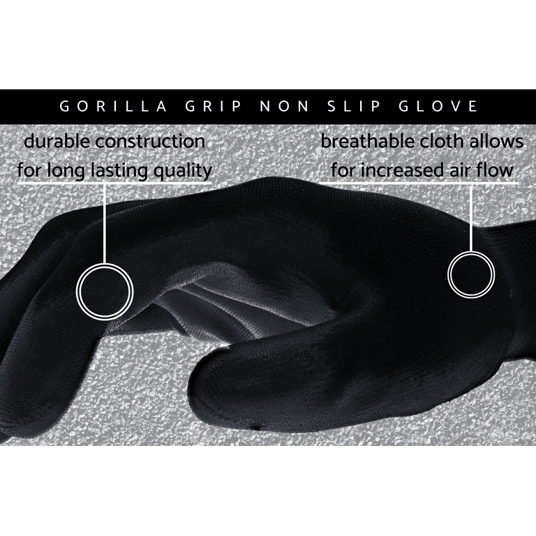Gorilla Grip Slip Resistant Gloves 25 Pack, X-Large, 25048-25
