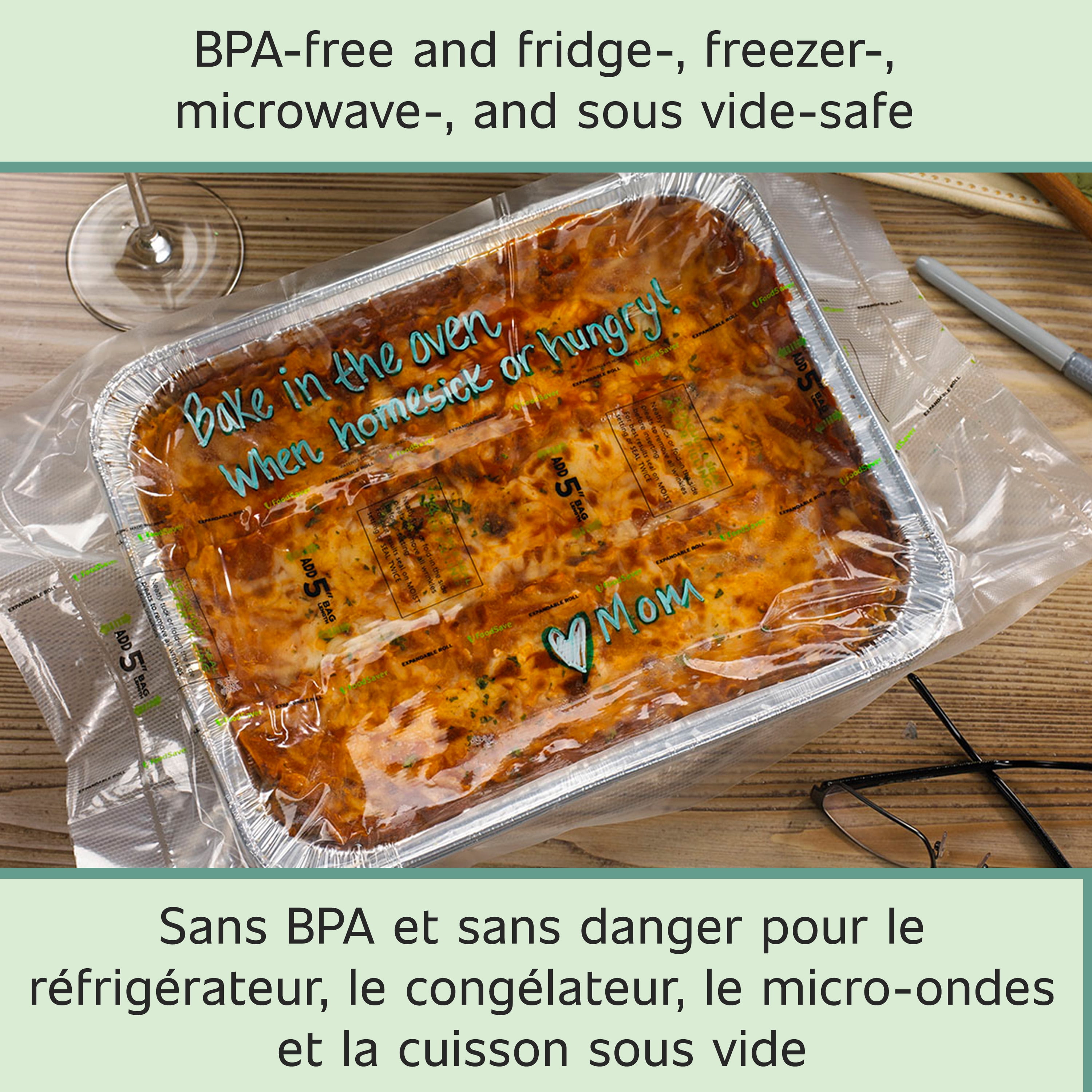 FoodSaver 11" x 16' Expandable Vacuum Sealer Roll (27.9 cm x 4.87 m), 1 Pack, 1 Pack