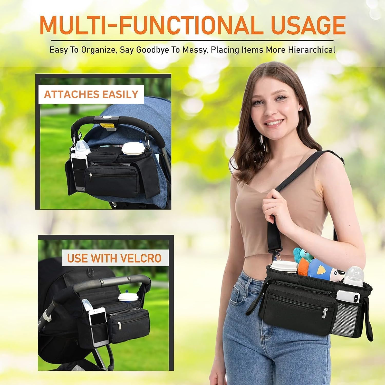 Sac De Transport Poussette Bébé Sac Organisateur Universel Pour