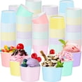 thumbnail image 1 of Vasos de papel para helado Jingmore, 9 onzas, 60 unidades, color pastel, 1 of 7