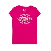 Psny Reversible Flip Sequin Graphic T-Shirt (Little Girls & Big Girls)