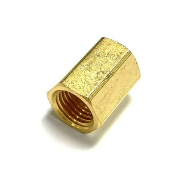 The Stop Shop Female Inverted Flare Brake Line Union For 1/4 Inch Tube 7/16"-24 threads (One Piece)