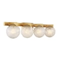 thumbnail image 4 of Darien 4-Light Bathroom Vanity Light in Warm Brass, 4 of 6