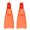 Orange size S, variant on LAIQIEN Flexible Swimming Training Fin Swim Flippers Travel Size Swim Fin for Man Women Kid Snorkeling Diving Swimming Pool
