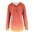 thumbnail image 4 of Womens Print Gradient Color Loose Long Sleeve Button Hoodie Sweater Top, 4 of 9