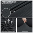 thumbnail image 6 of JIATER 1-Piece Sofa Cover Non-Slip Couch Cover Stretch Sofa Slipcover Machine Washable Furniture Protector,Loveseat Dark Gray, 6 of 8