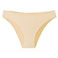 thumbnail image 4 of Akiihool Plus Size Panties Seamless Underwear for Women No Show Bikini Panties Lace Ladies High Cut Hipster Stretch (Yellow,XL), 4 of 5