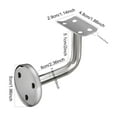 thumbnail image 4 of ZOENHOU 12 Pack Stainless Steel Handrail Brackets, Curved Handrail Brackets for Round Rails, Stairway Hardware Railing Bracket Holders with Mounting Screws for Guardrails Home Decor Malls, 4 of 4
