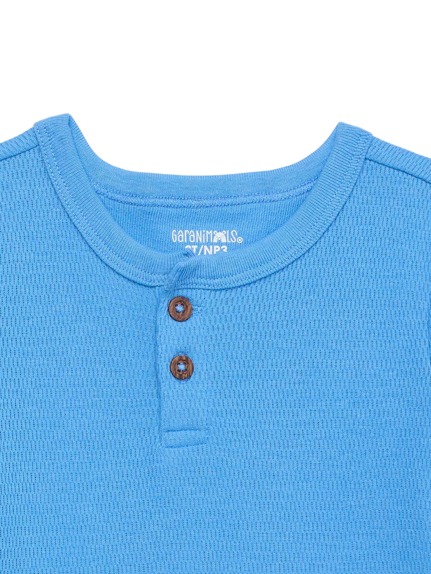 Garanimals Toddler Boy Short Sleeve Mesh Henley T-Shirt, Sizes 18M-5T