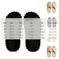 thumbnail image 2 of Iyufng Women's Crisscross Strap Fluffy Slide Slippers Scalloped Edge Open Toe Cozy Indoor House Shoes, 2 of 5