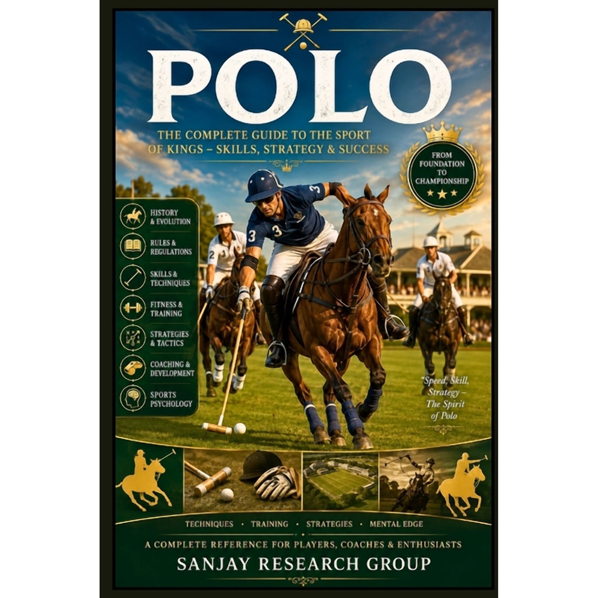 Sports Guide Books by Sanjay Mandavi Polo: The Complete Guide to the Sport of Kings - Skill, Strategy and Success, Book 16, (Paperback)