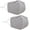 Grey Check, variant on Reusable Breathable Cotton Face Mask - 2-Pack Gray Check