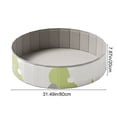 thumbnail image 2 of LOWLHOME Foldable Play Ball Pool For Pet, Hard Plastic Kiddie Pool for Dogs, Portable Pool for Backyard Summer, Indoor Outdoor Playpen, Easy to Assemble and Storage, No Ball Included(Green), 2 of 7