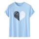 thumbnail image 1 of Hombres Casual Cuello Redondo Estampado Pullover Shorts Mangas Camiseta Blusa Pompotops  oipoqjl32401, 1 of 9